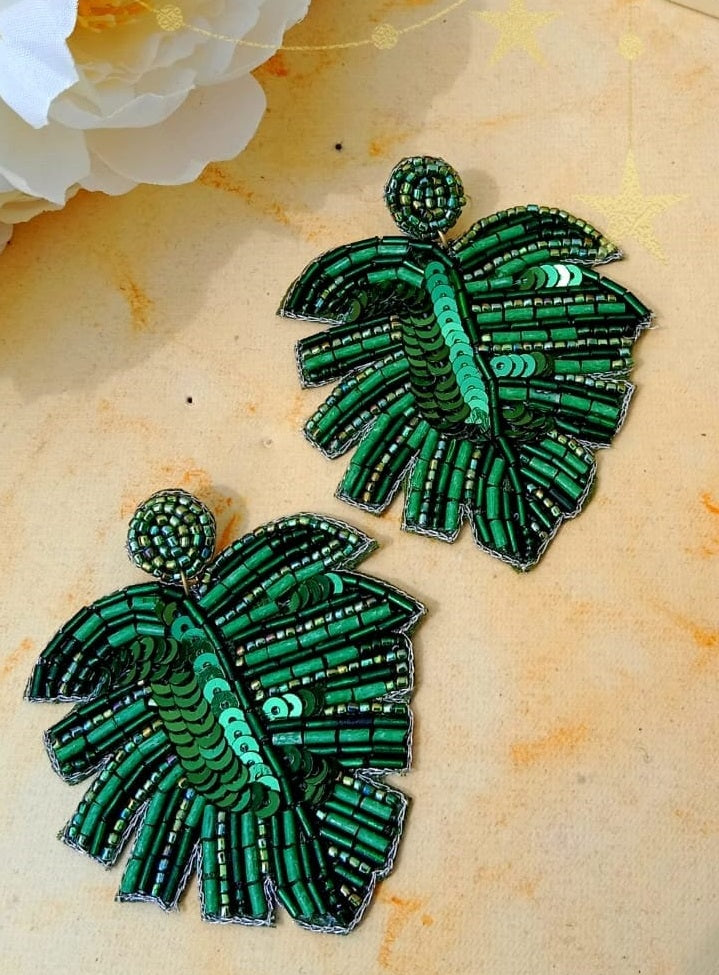 Palm Leaf earrings