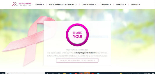 Breast cancer foundation Singapore fundraising