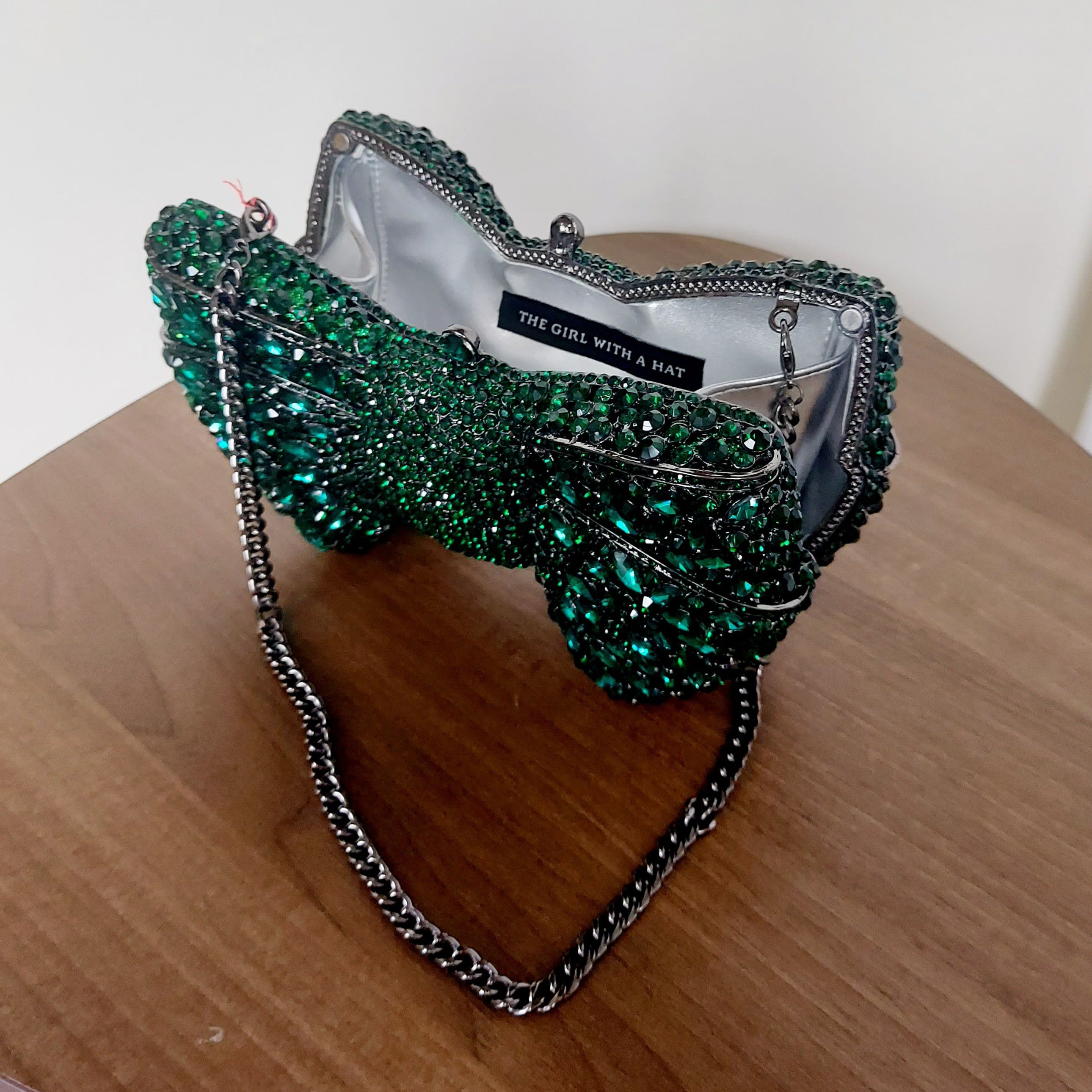 Green Bow Jewel Bag