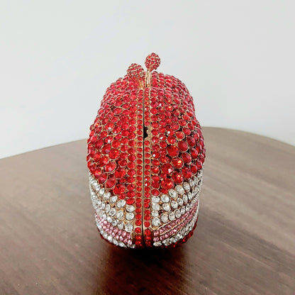 Red lips jewel bag