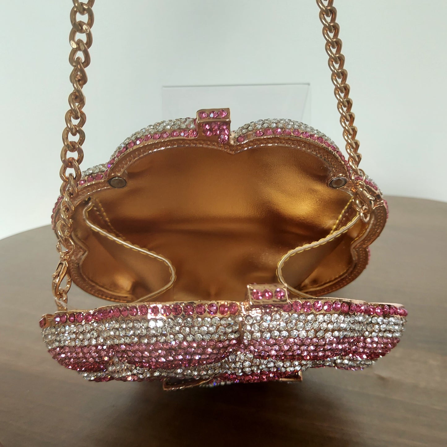 Pink flower jewel bag