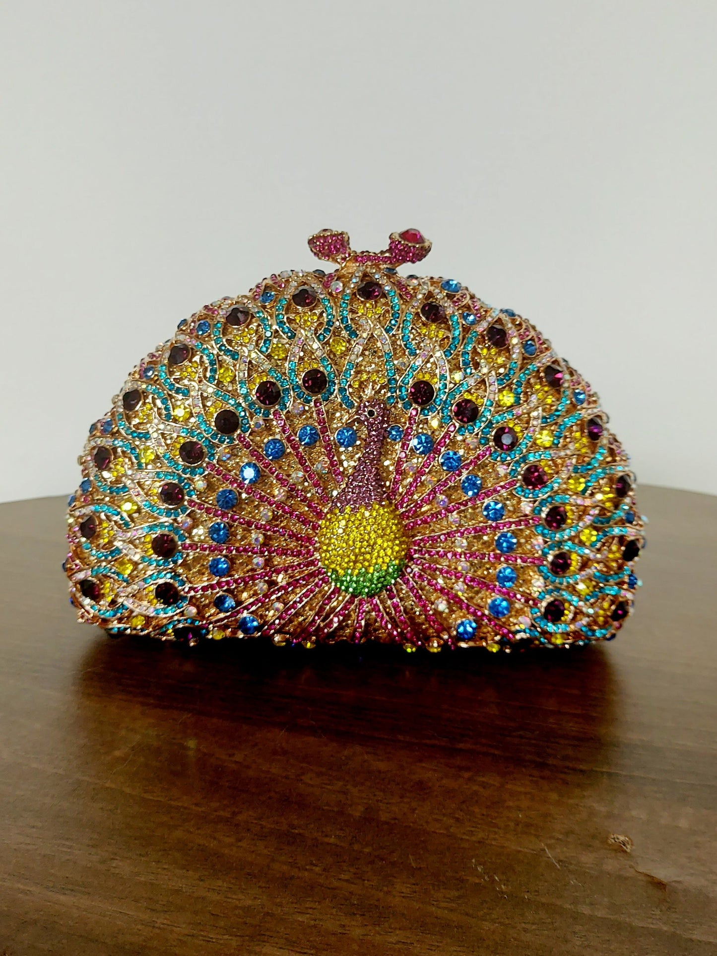 Peacock purple bag