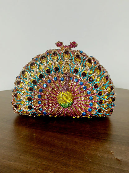 Peacock purple bag