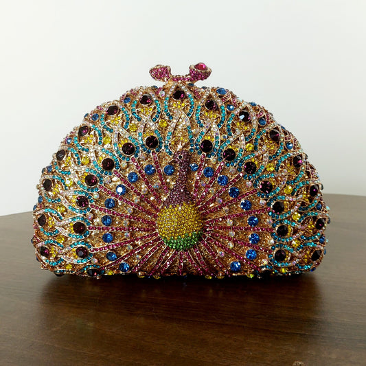 Peacock purple bag