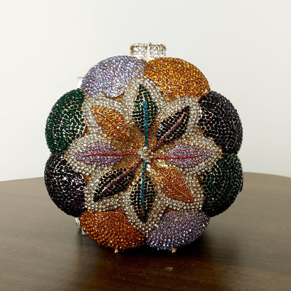 Multicolor flower jewel bag