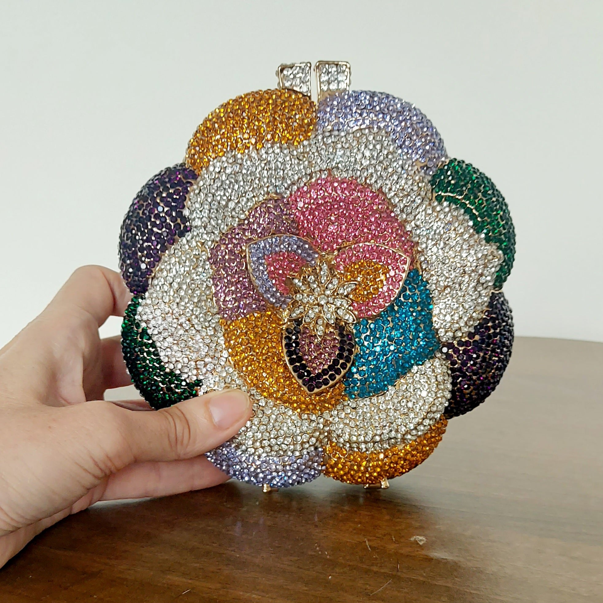 Multicolor Flower Jewel Bag