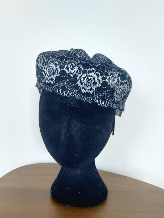 Silver Rosa fascinator
