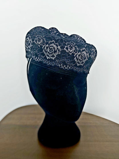 Silver Rosa fascinator