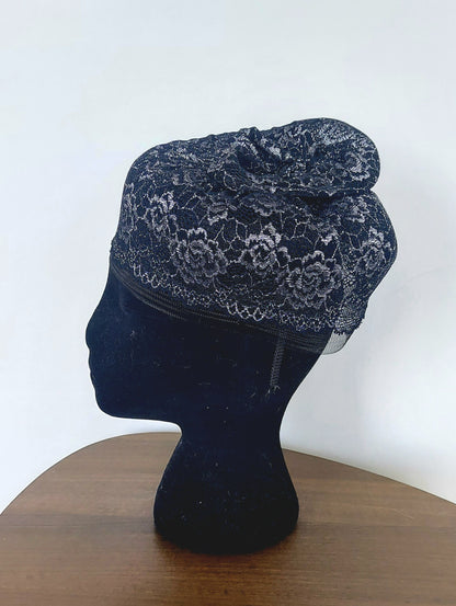 Silver Rosa fascinator