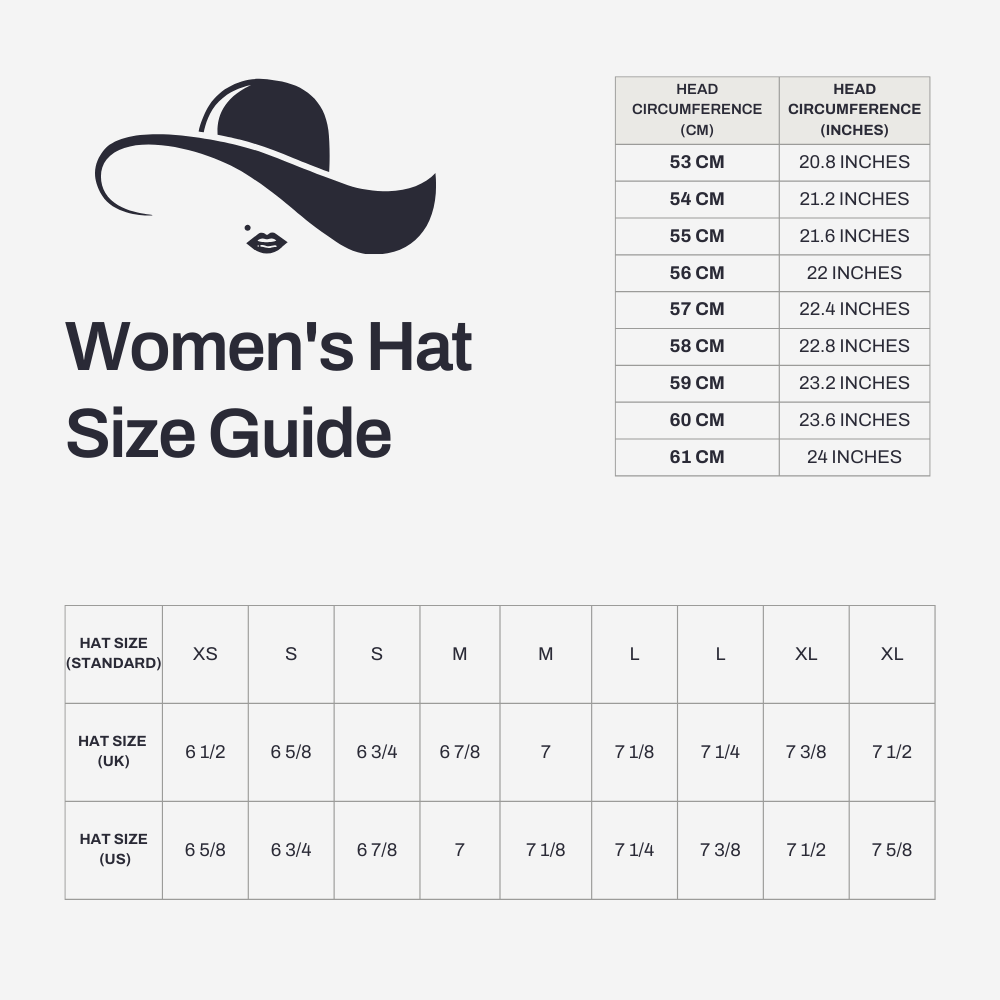 Women's Hat Size & Fit Guide Find Your Perfect Hat www