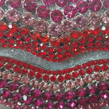 Pink lips jewel bag