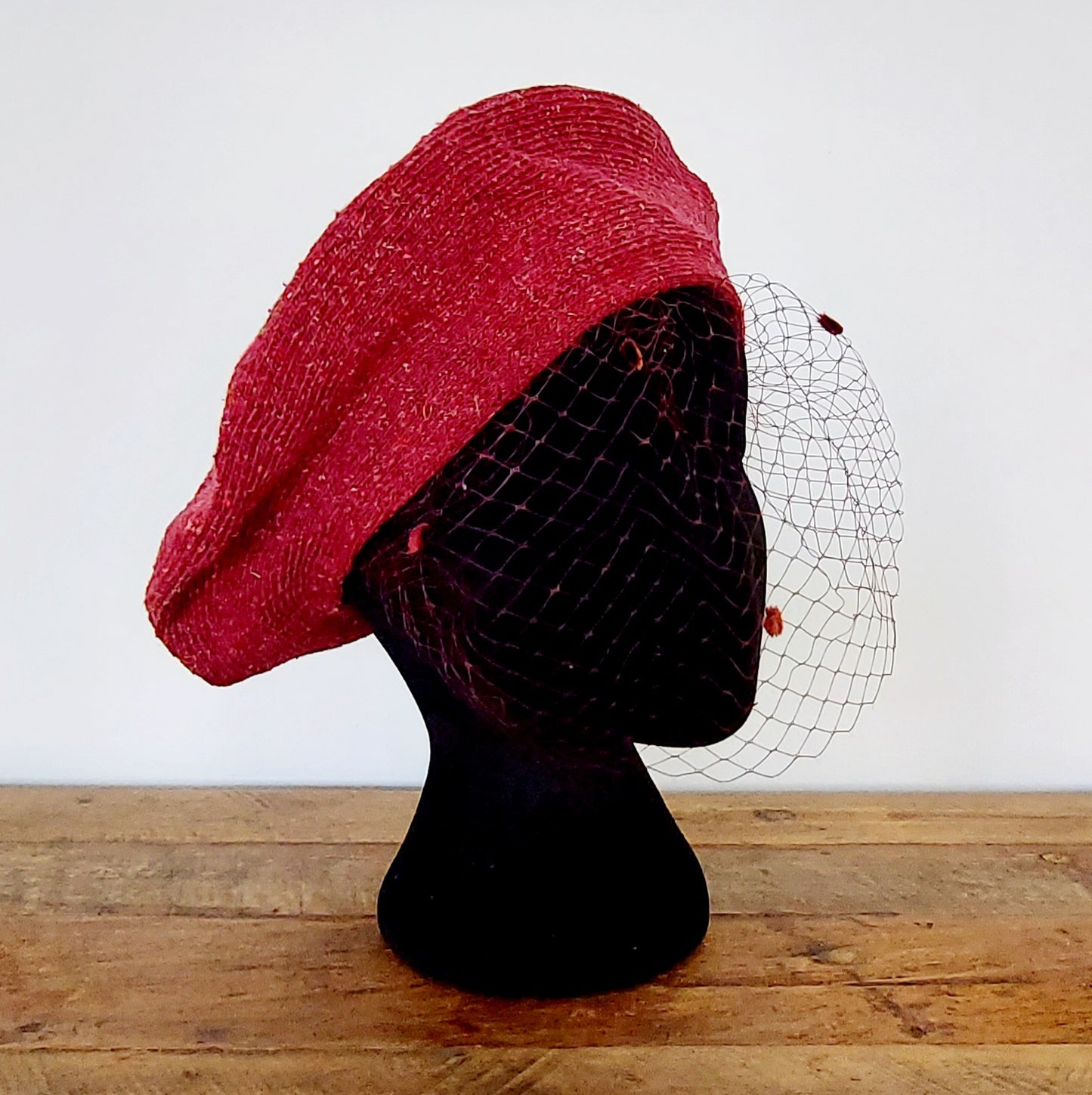 Summer Beret with netting